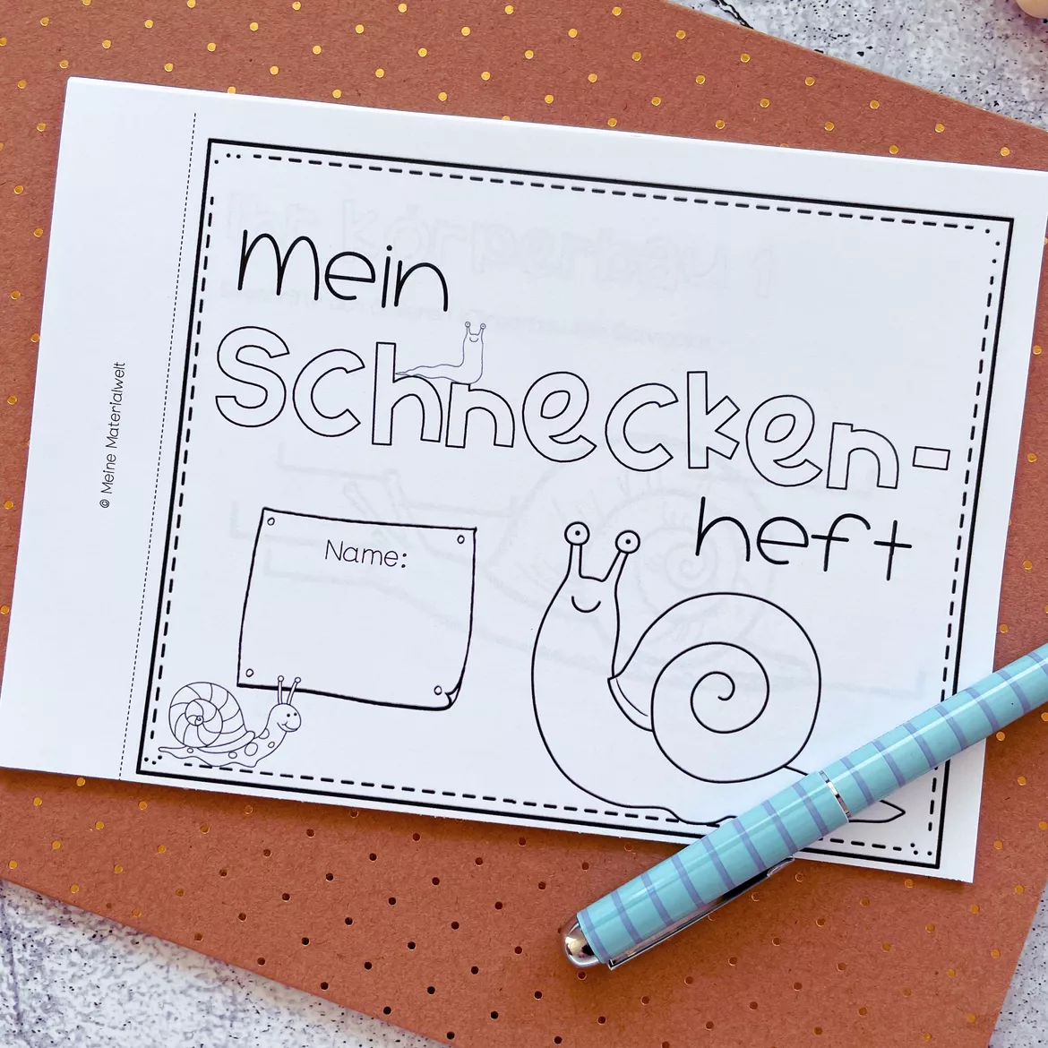 Bild in der Beschreibung des Unterrichtsmaterials Lernheft zur Schnecke - Wirbellose von Meine Materialwelt #1