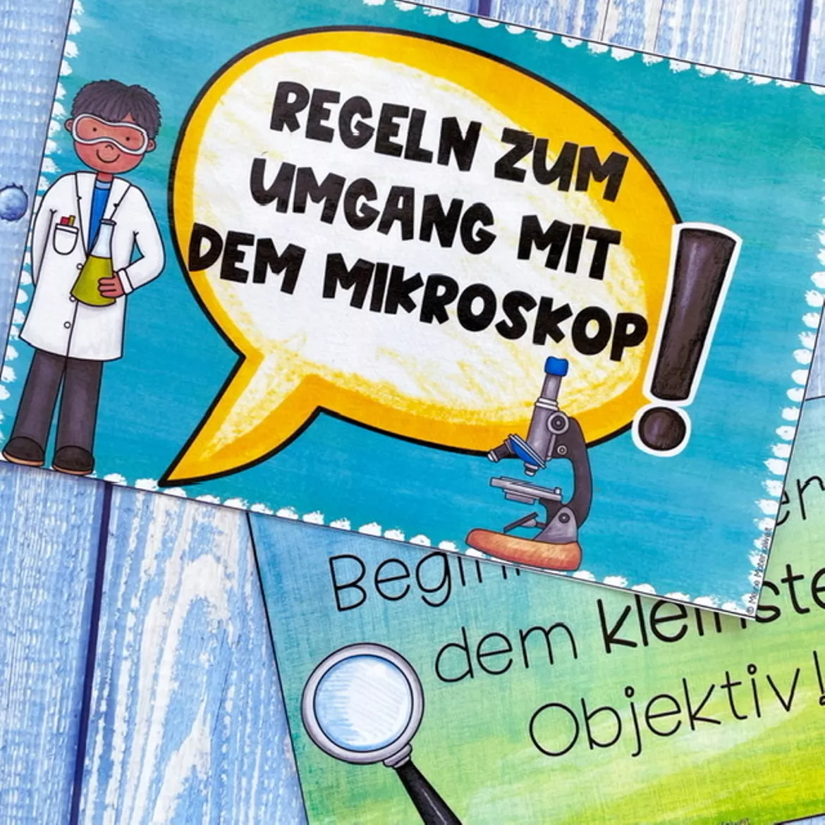 Bild in der Beschreibung des Unterrichtsmaterials Tafelplakate zum richtigen Umgang mit dem Mikroskop von Meine Materialwelt #3