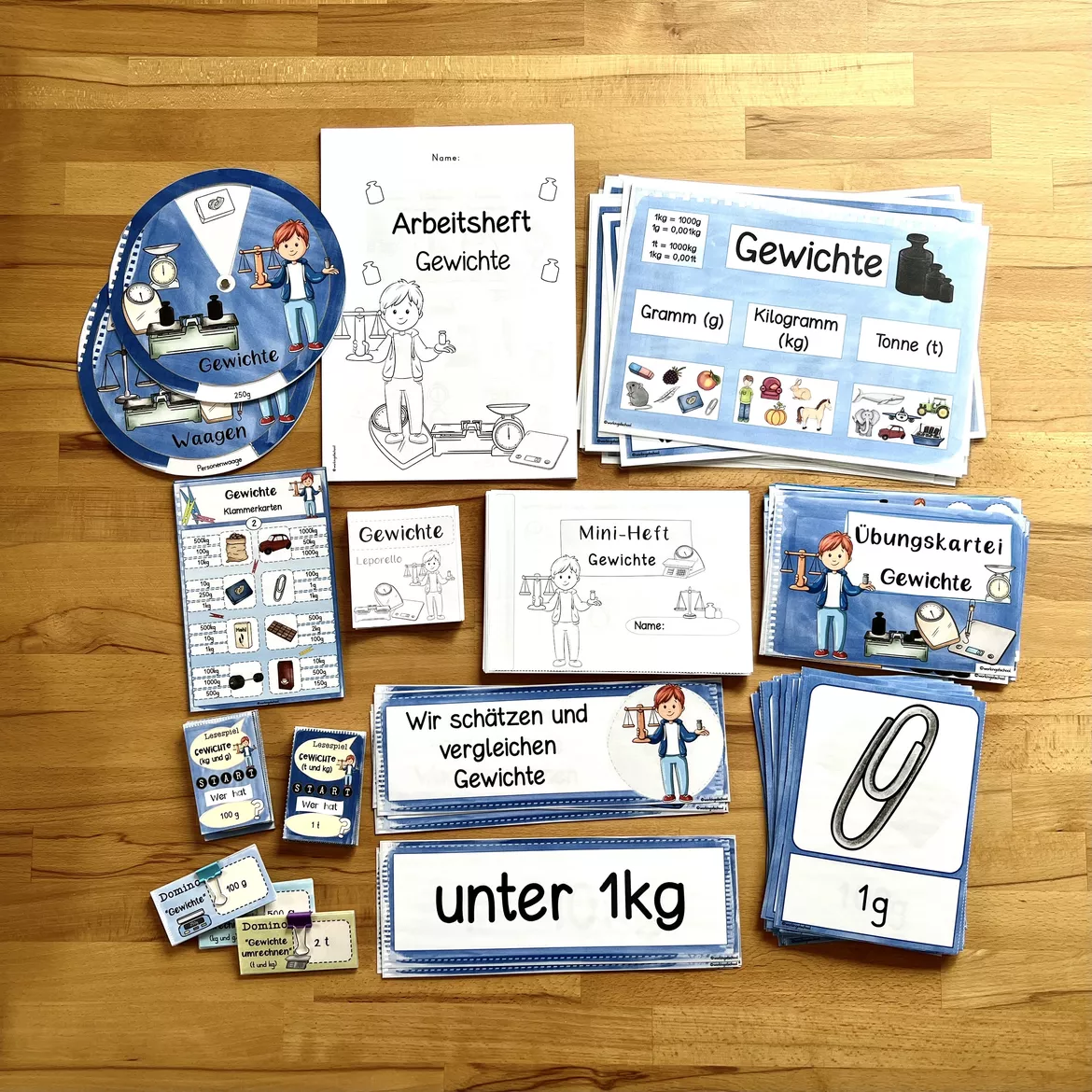 Bild in der Beschreibung des Unterrichtsmaterials Gewichte von workingatschool #1