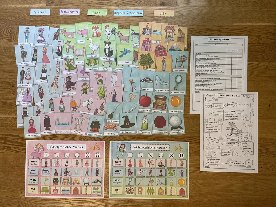 Bild in der Beschreibung des Unterrichtsmaterials Märchen Materialpaket von ideenfuchs #1