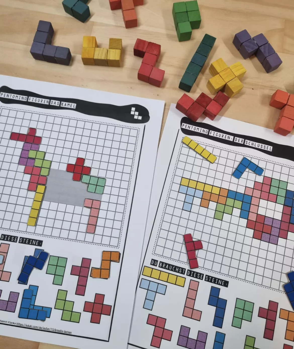 Bild in der Beschreibung des Unterrichtsmaterials Pentomino - differenzierte Kopiervorlagen für Mathematik von kreativ lernen #3
