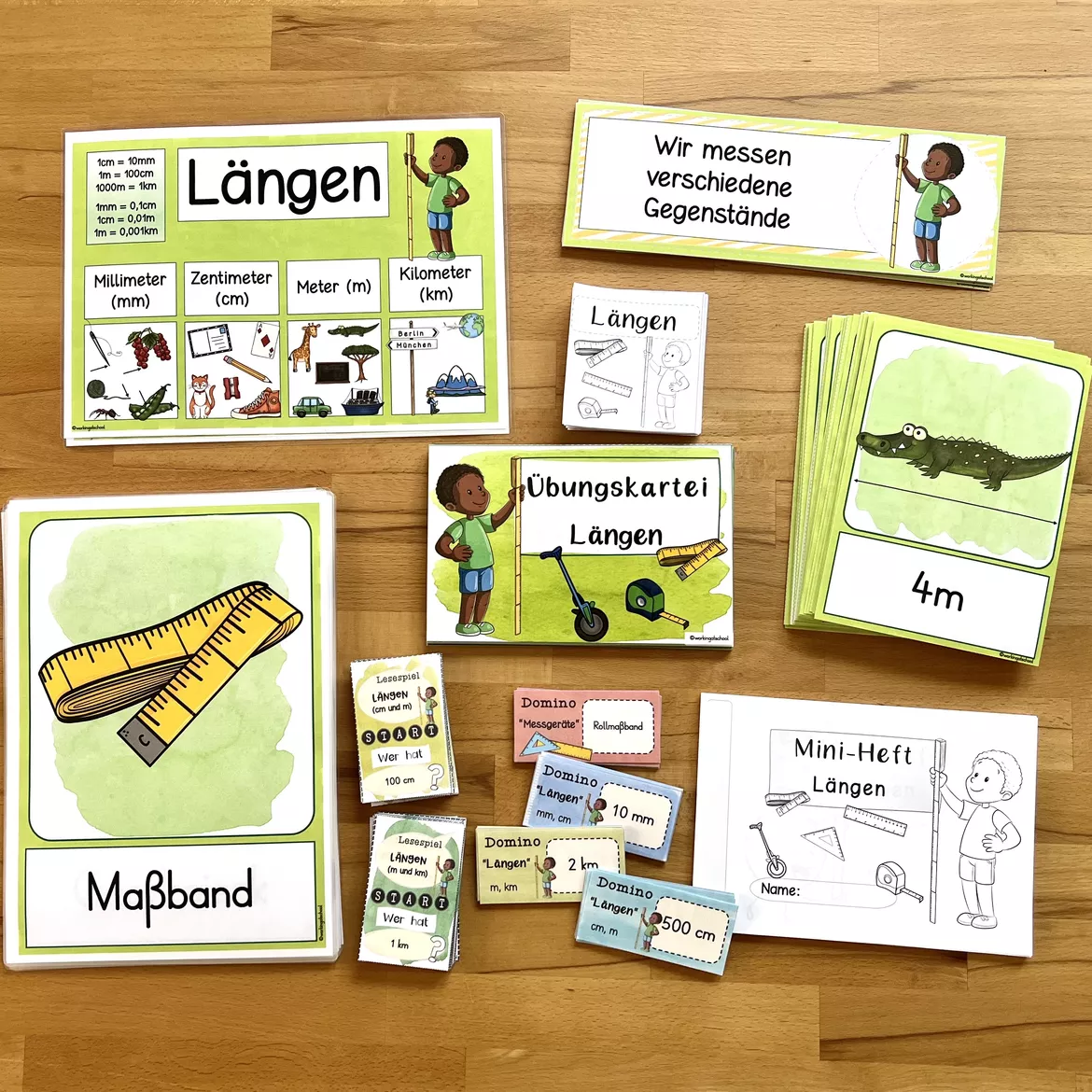 Bild in der Beschreibung des Unterrichtsmaterials Längen von workingatschool #1