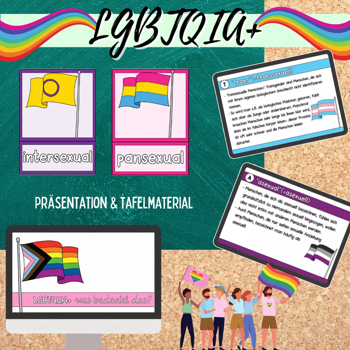 Bild in der Beschreibung des Unterrichtsmaterials Materialpaket: Was bedeutet LGBTQIA+ ? (LGBTQ) von Mme_Sie #2
