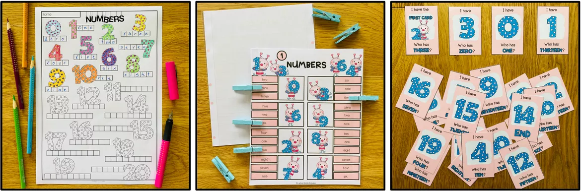 Bild in der Beschreibung des Unterrichtsmaterials NUMBERS 1-20 - Materialpaket von Unterrichtmitspass #1
