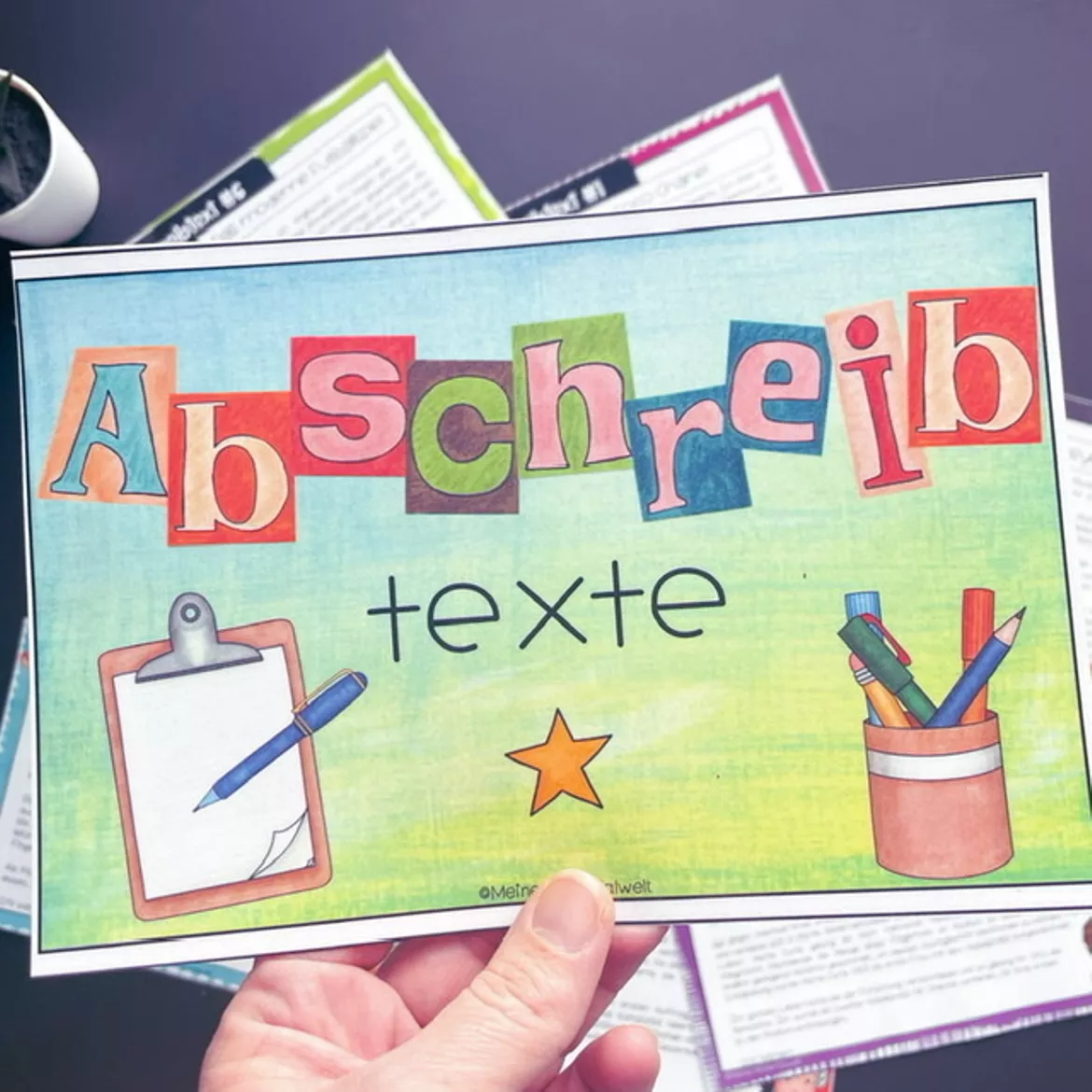 Bild in der Beschreibung des Unterrichtsmaterials 35 Abschreibtexte für Klasse 5 und 6 - 2-fach differenziert von Meine Materialwelt #1
