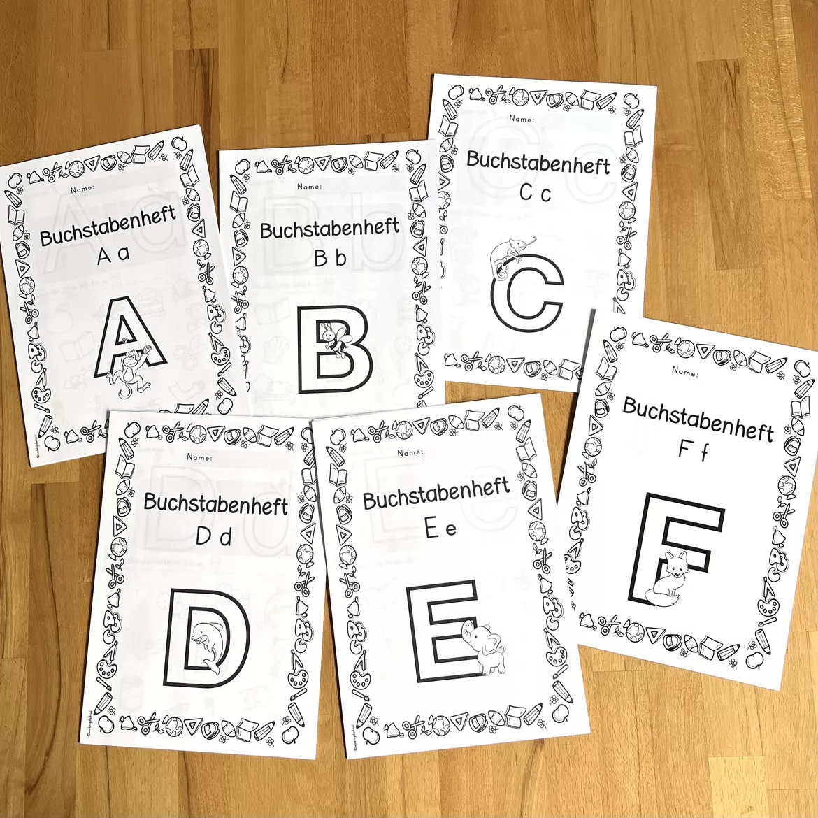 Bild in der Beschreibung des Unterrichtsmaterials Buchstabenhefte | Klasse 1 | Buchstabeneinführung | Anfangsunterricht | Einschulung | Schulanfang | Schulstart von workingatschool #2