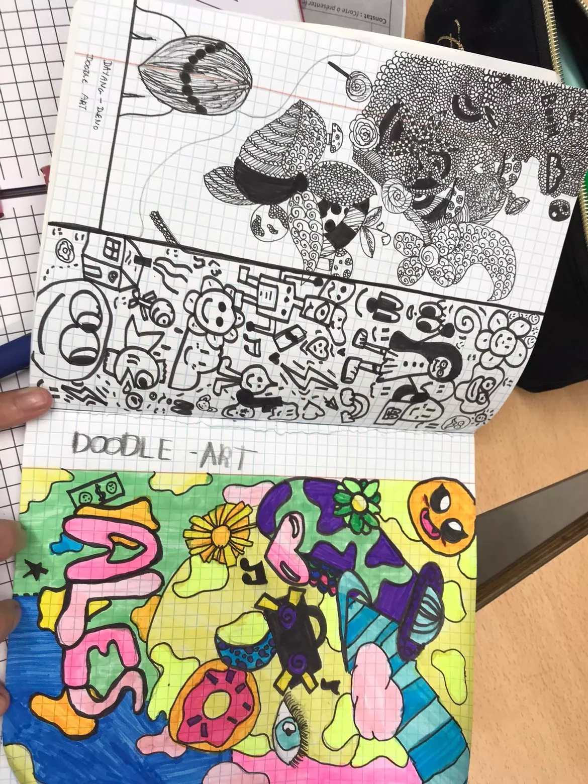 Bild in der Beschreibung des Unterrichtsmaterials Education Artistique - 1er degré - Doodle Art von Mme Pasti #3