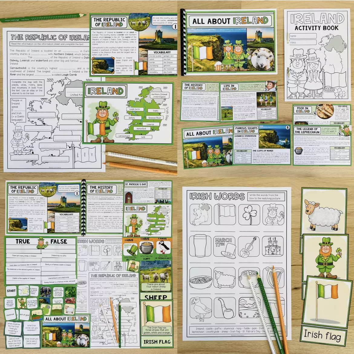 Bild in der Beschreibung des Unterrichtsmaterials IRELAND - ENGLISH BUNDLE von MyTeachingFactory #1