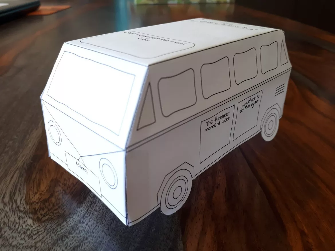 Bild in der Beschreibung des Unterrichtsmaterials Summer holiday report: My summer holiday bus (Inglés) von Escuela del sol #1