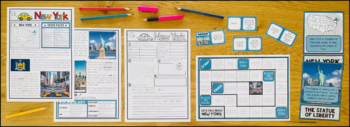 Bild in der Beschreibung des Unterrichtsmaterials USA - New York (Fact Sheets, Worksheets and Games) von Unterrichtmitspass #2
