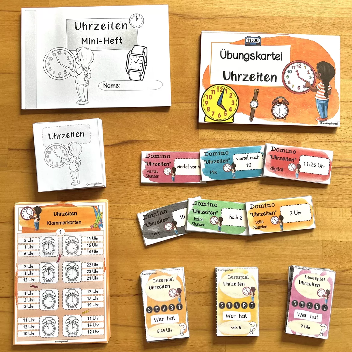 Bild in der Beschreibung des Unterrichtsmaterials Uhrzeit von workingatschool #1