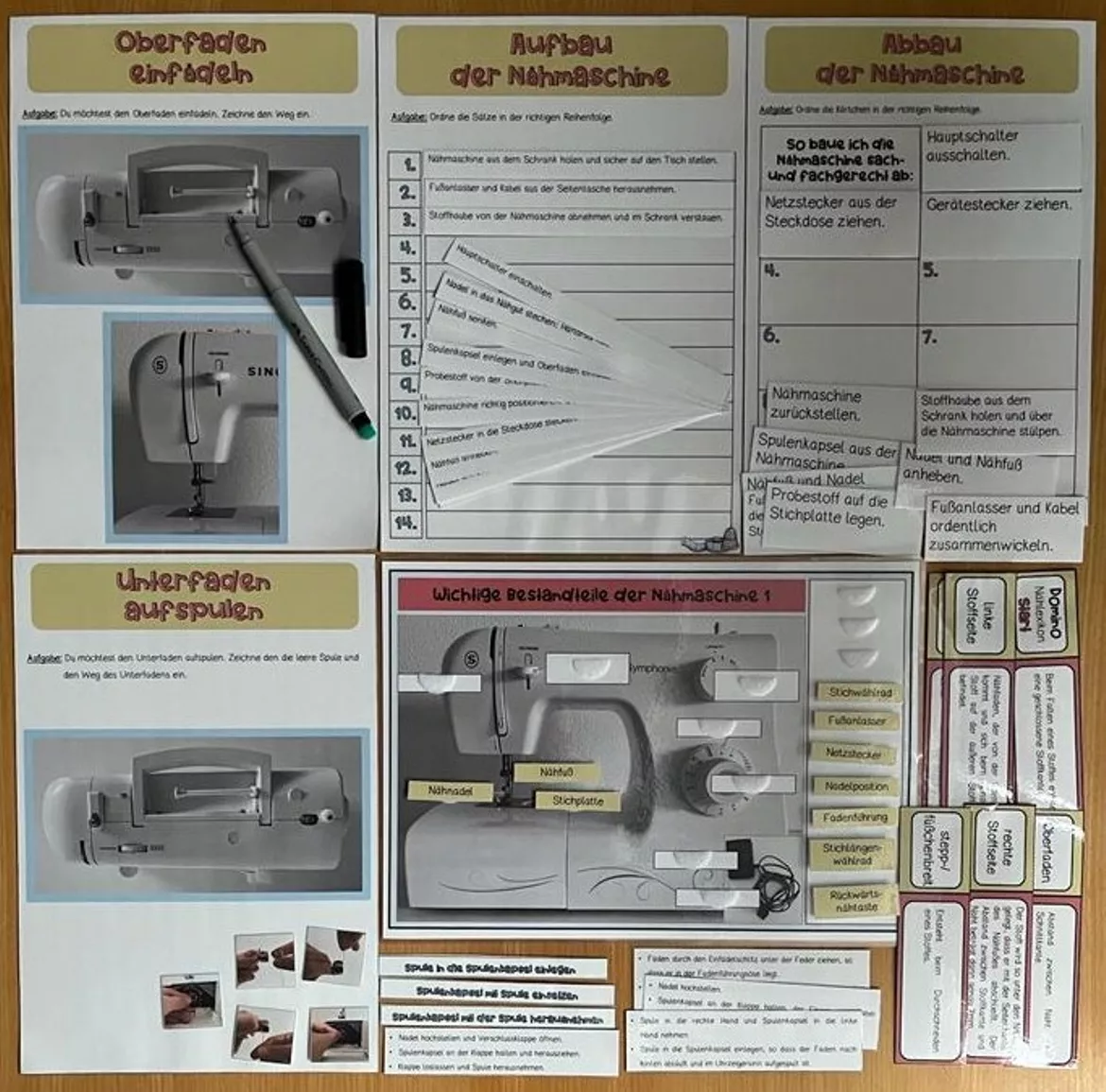 Bild in der Beschreibung des Unterrichtsmaterials Einführung in die Nähmaschine - Nähmaschinenführerschein von mme_mayer #2