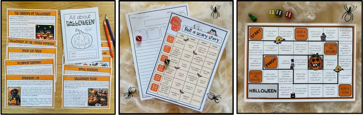 Bild in der Beschreibung des Unterrichtsmaterials HALLOWEEN - MEGA BUNDLE (English) von MyTeachingFactory #4