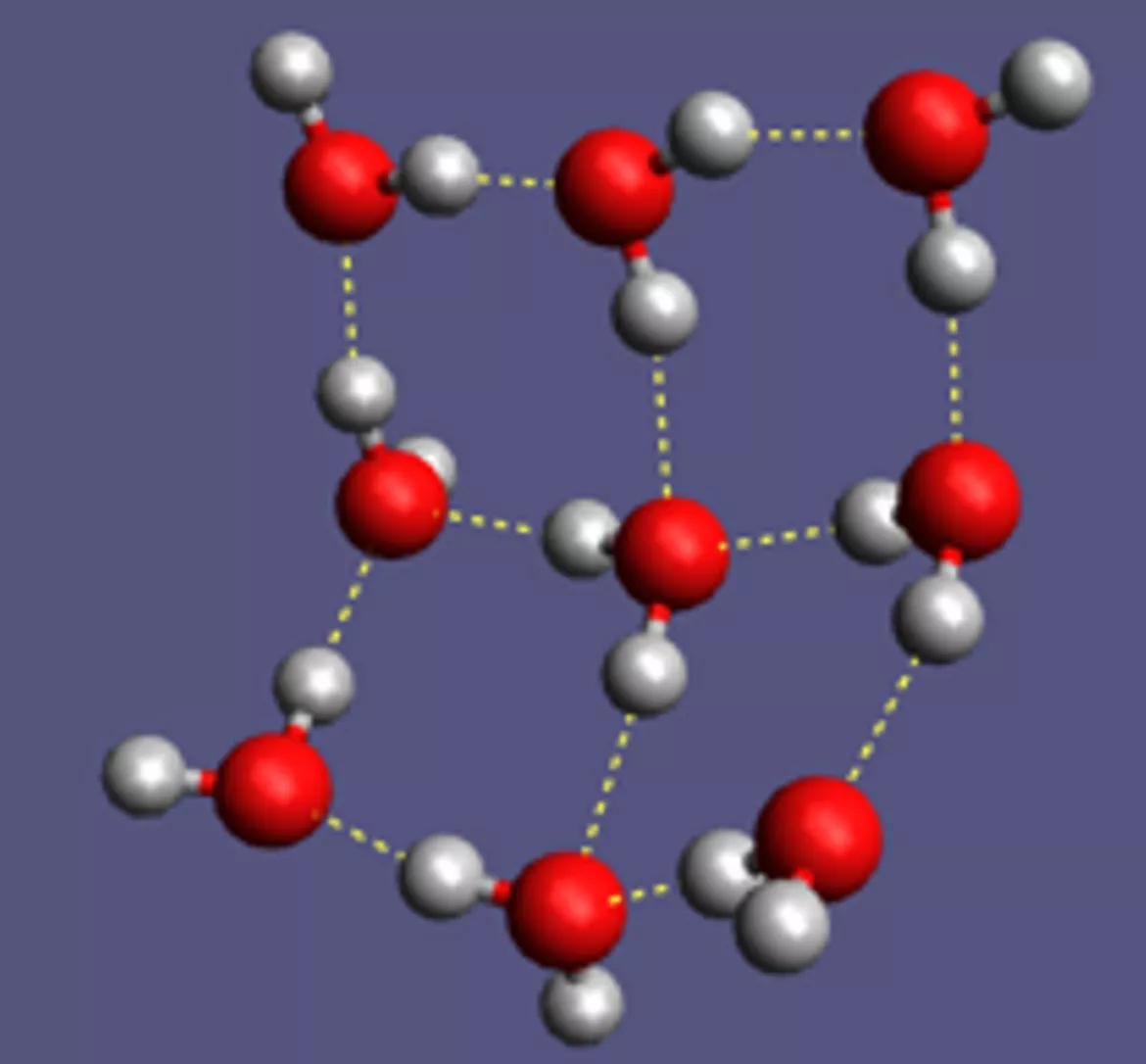 Bild in der Beschreibung des Unterrichtsmaterials Tutorial: Wasserstoffbrückenbindungen mit der Software Avogadro von Chemie mit Bildern #1