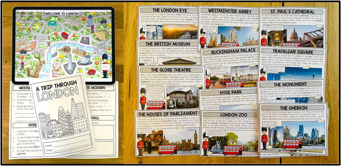 Bild in der Beschreibung des Unterrichtsmaterials LONDON - PROJECT WORK von MyTeachingFactory #2