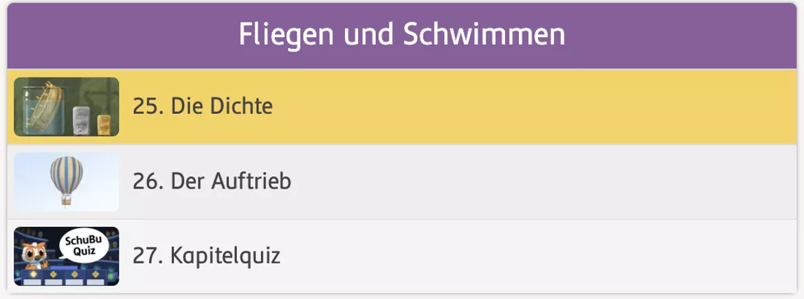 Bild in der Beschreibung des Unterrichtsmaterials Die Dichte (interaktiv) von SchuBu.digitaleSchulbücher #1