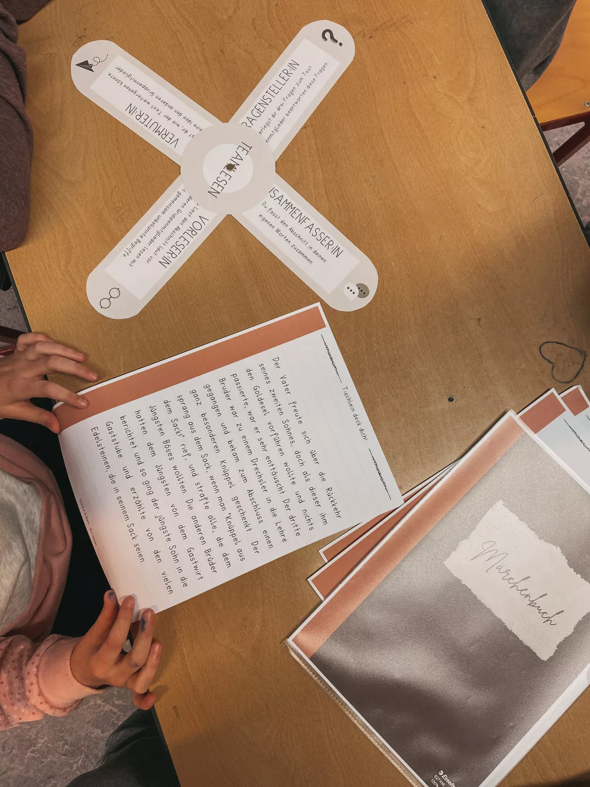 Bild in der Beschreibung des Unterrichtsmaterials Unterrichtsbesuch Fach Deutsch: Unterwegs als Märchendetektive - Wir lesen im Team + Stundenverlaufsplan - Teamlesen - Reziprokes Lesen - Märchenmerkmale von frausolvi #1