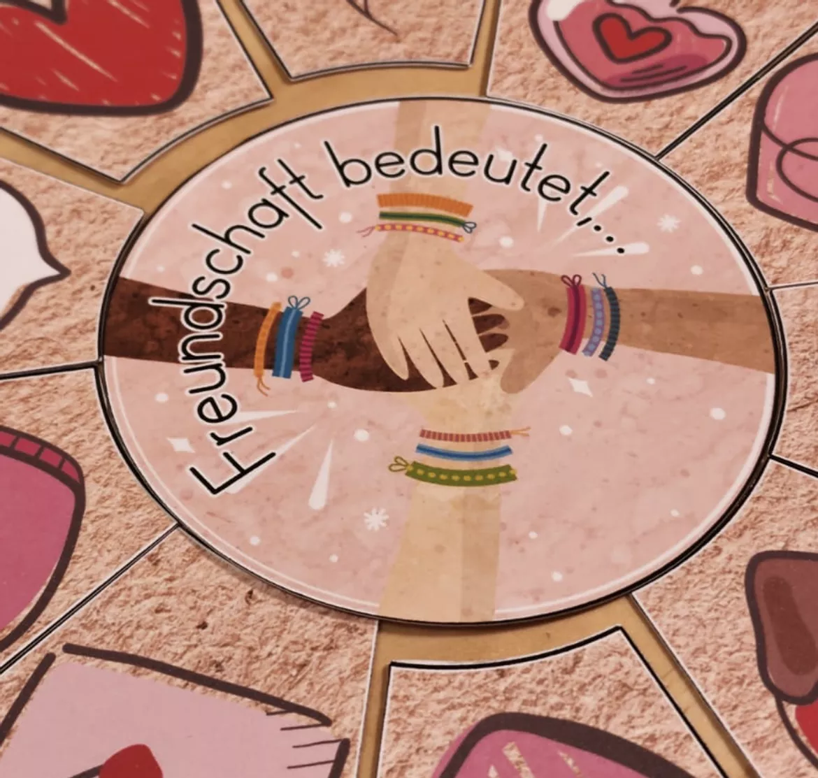 Bild in der Beschreibung des Unterrichtsmaterials Lese-Legekreis: Werte der Freundschaft von kreativ lernen #1