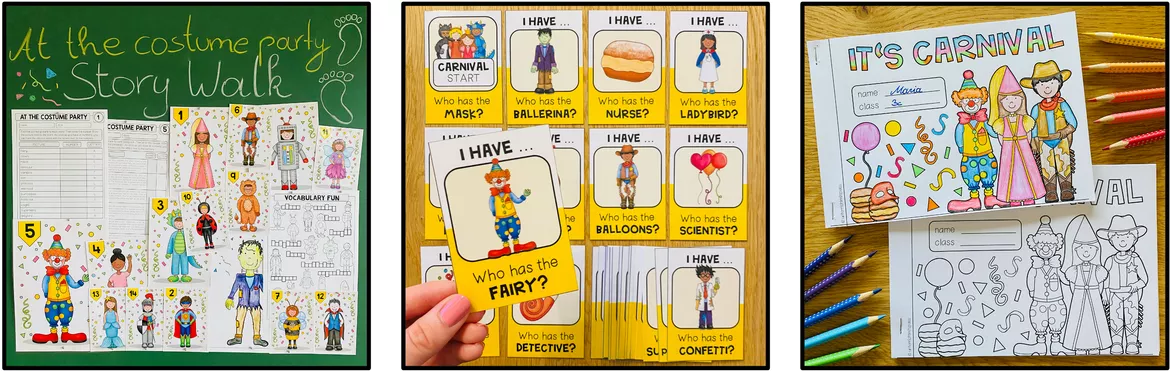Bild in der Beschreibung des Unterrichtsmaterials CARNIVAL - English Bundle (Carnival in English lessons) von MyTeachingFactory #1