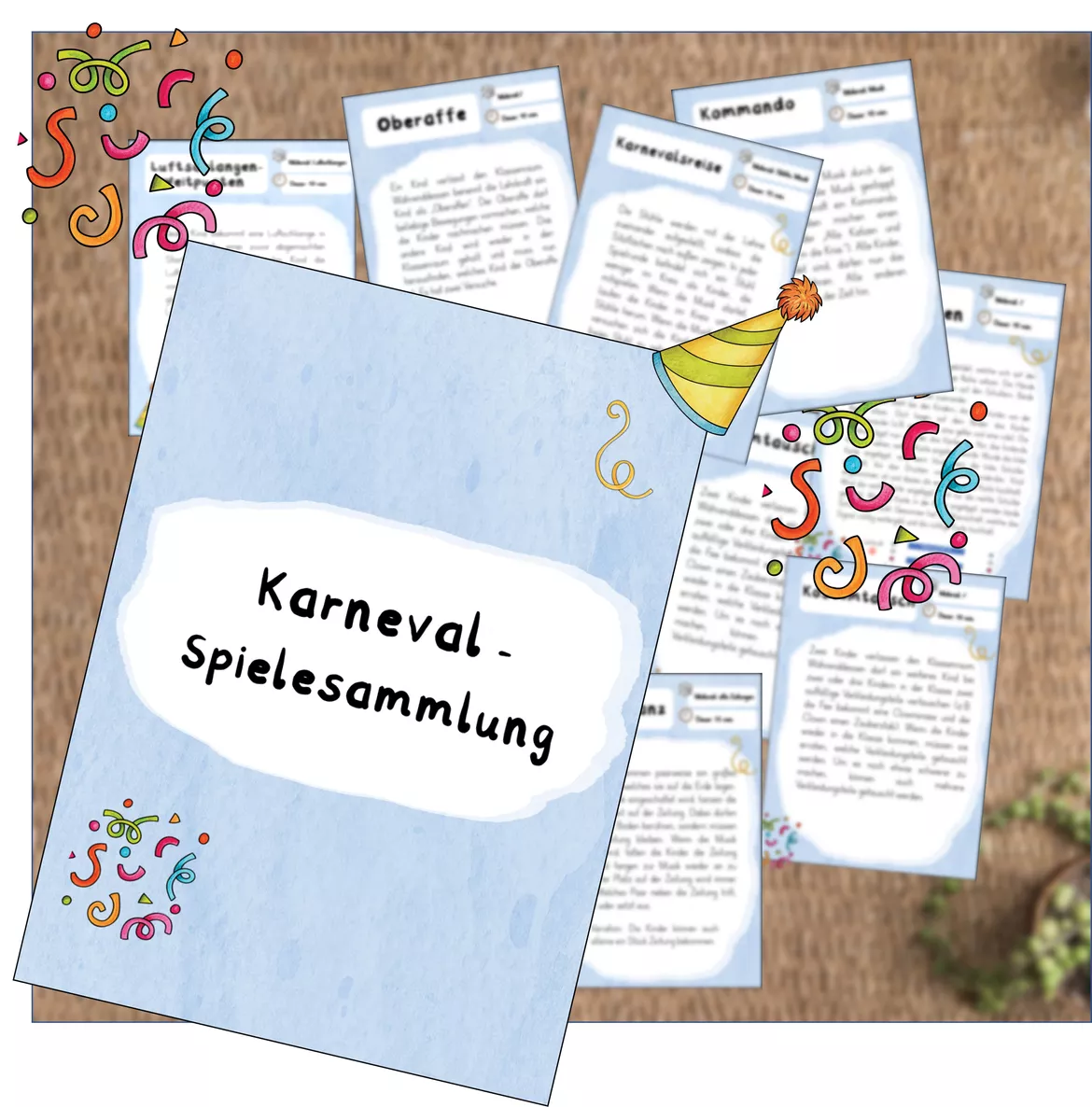 Bild in der Beschreibung des Unterrichtsmaterials Karneval - Fasching - Spielesammlung von FreuleinBerg #1