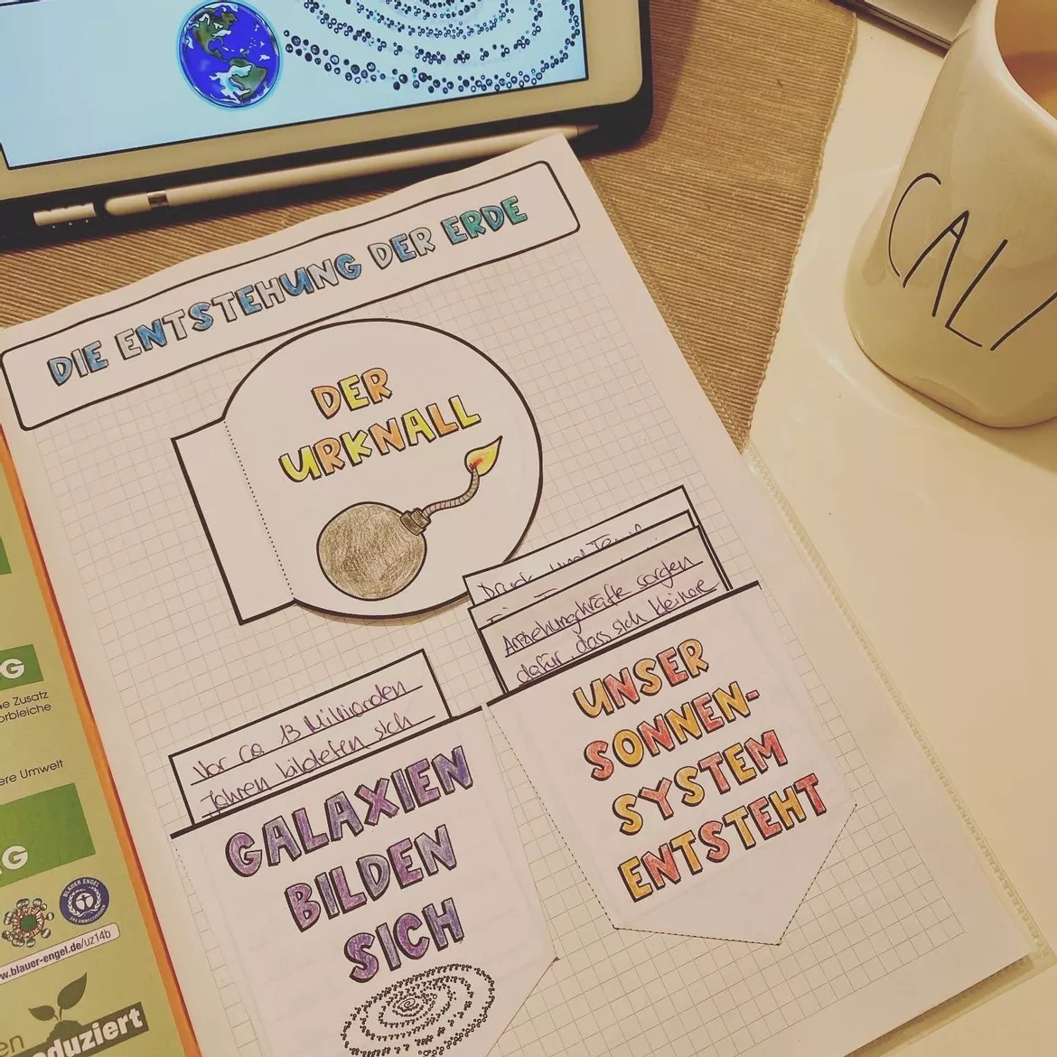 Bild in der Beschreibung des Unterrichtsmaterials Entstehung des Universums - Lapbook Vorlagen von Secondary Teaching Lab #2