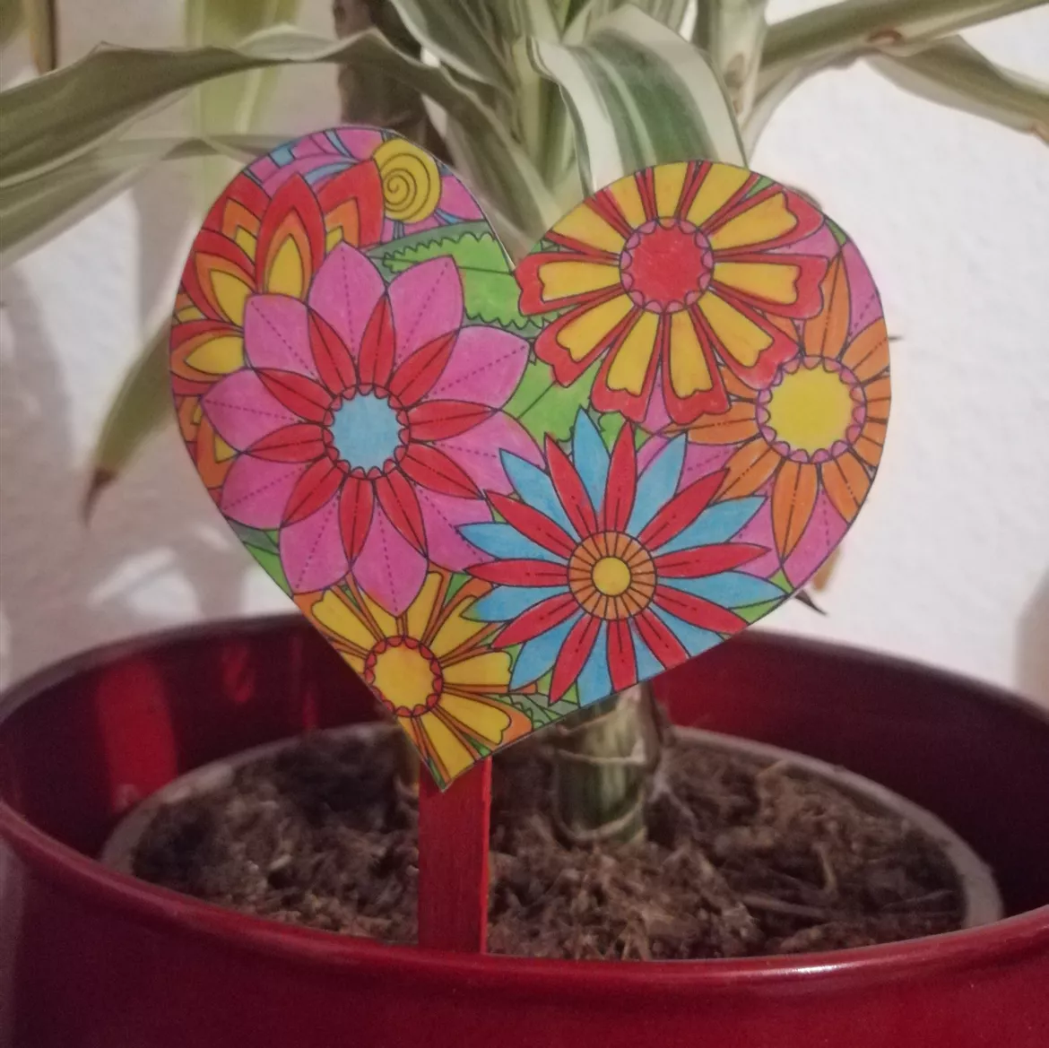 Bild in der Beschreibung des Unterrichtsmaterials Muttertag Vatertag Blumenherzen von Abenteuer Grundschule #5