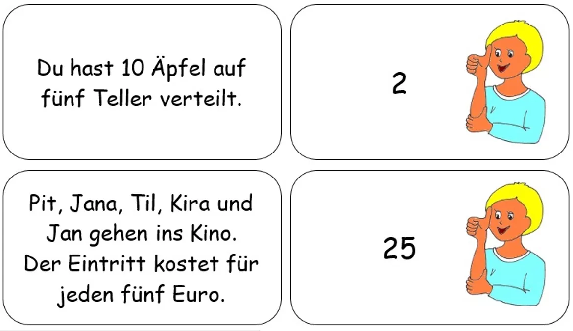 Bild in der Beschreibung des Unterrichtsmaterials Textaufgaben Klasse 2 - Was kommt raus 2 von Astrid Hansen #1
