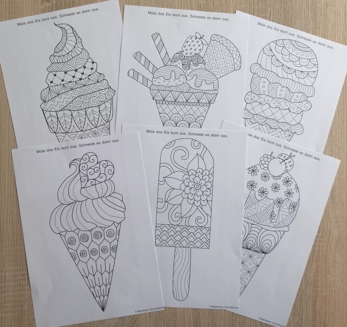 Bild in der Beschreibung des Unterrichtsmaterials Fensterbilder Sommer von Abenteuer Grundschule #1