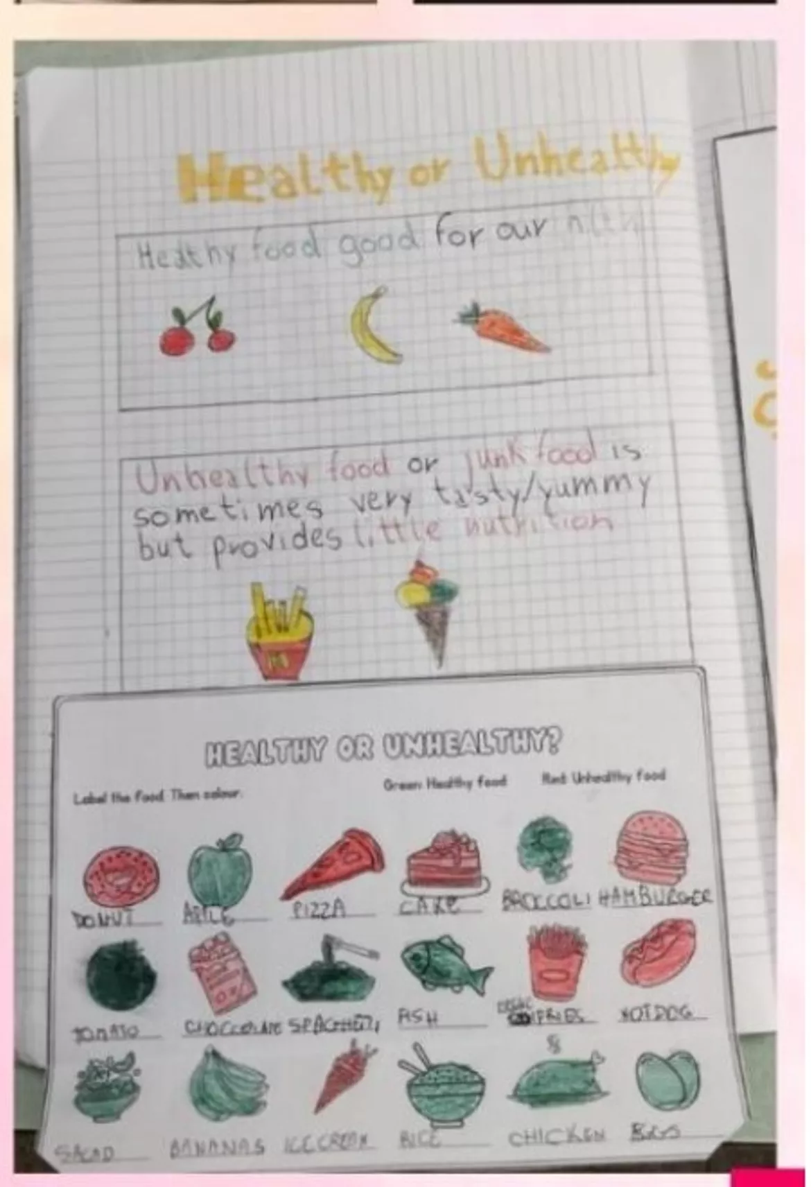 Bild in der Beschreibung des Unterrichtsmaterials HEALTHY VS UNHEALTHY von Teacher Valery #1
