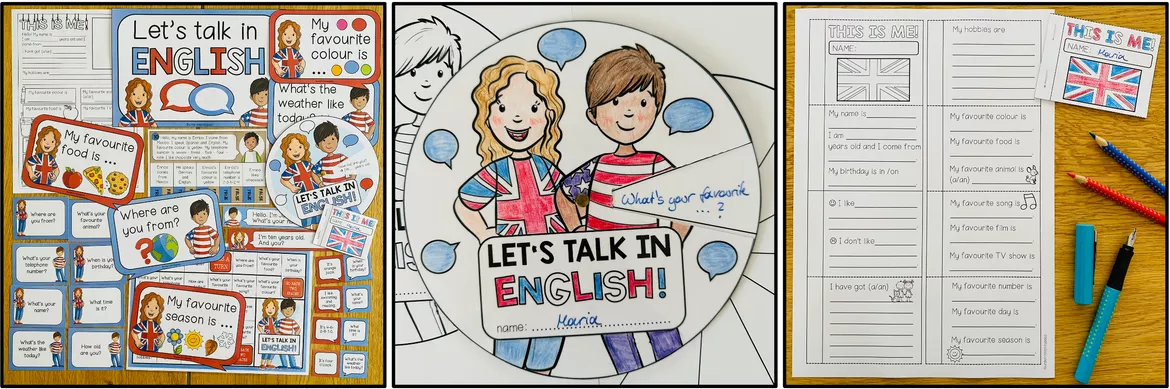 Bild in der Beschreibung des Unterrichtsmaterials NICE TO MEET YOU – English for Beginners (ENGLISH BUNDLE) von MyTeachingFactory #2