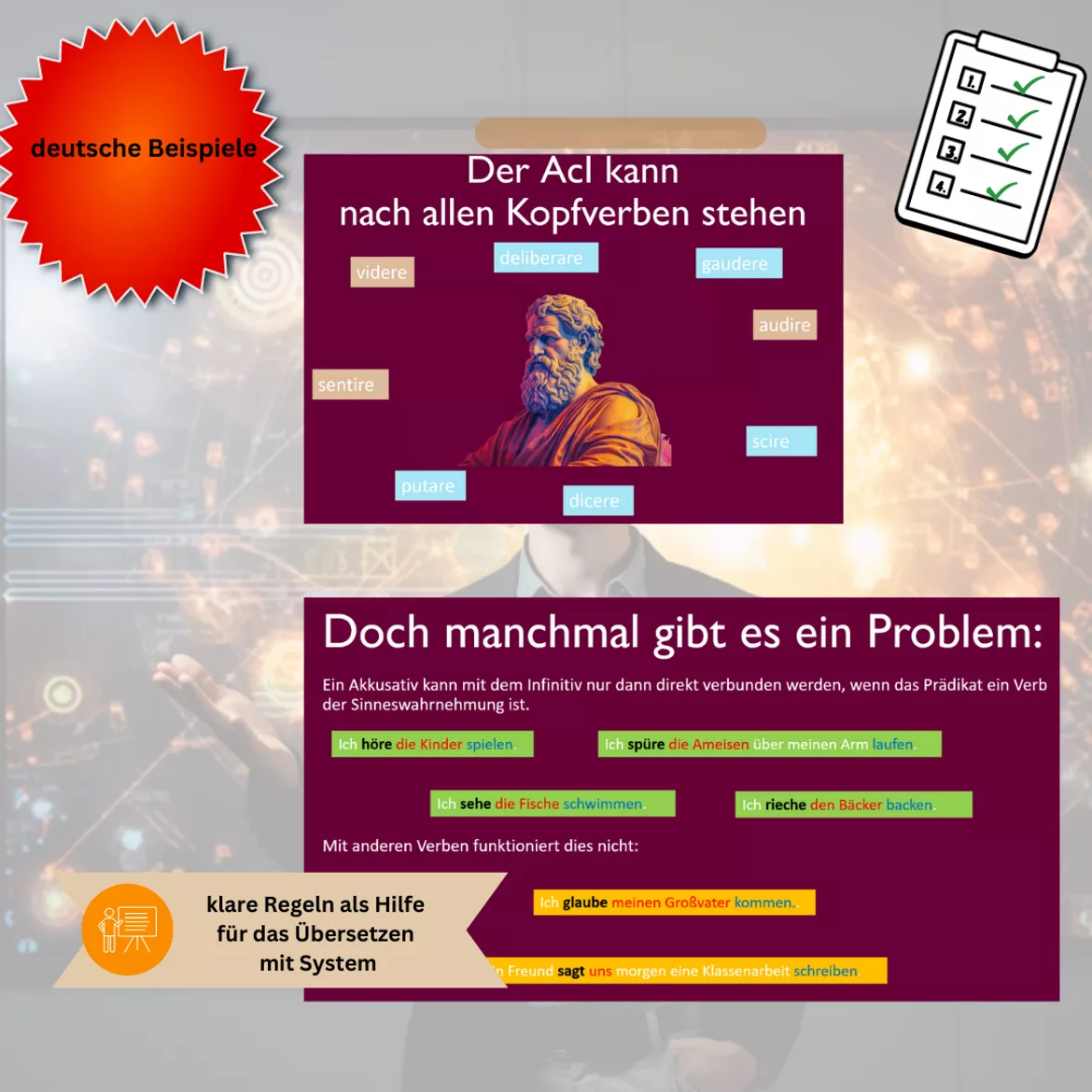 Bild in der Beschreibung des Unterrichtsmaterials Powerpoints für die Grammatikeinführung (Materialpaket) von RepetitioDigitalis #4