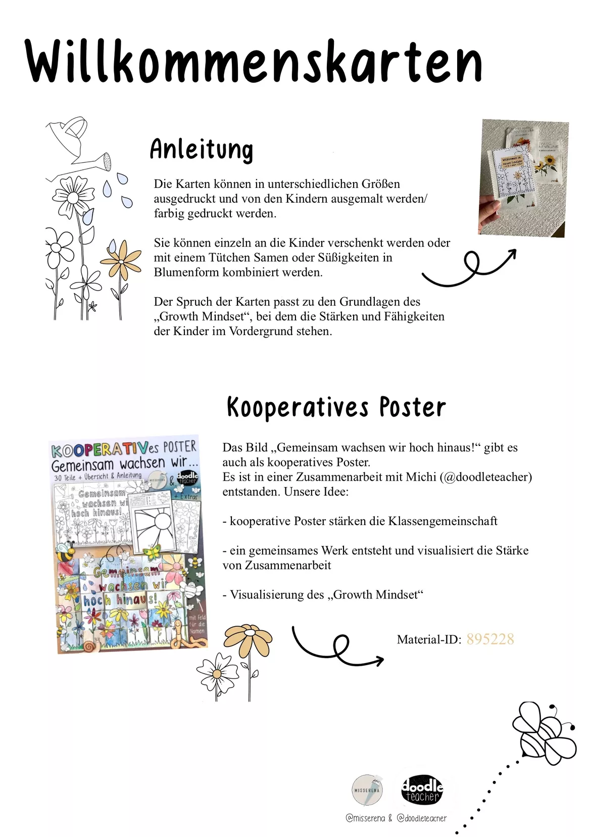 Bild in der Beschreibung des Unterrichtsmaterials Growth Mindset - Willkommensgruß/ Schuljahresbeginn von misserena #1