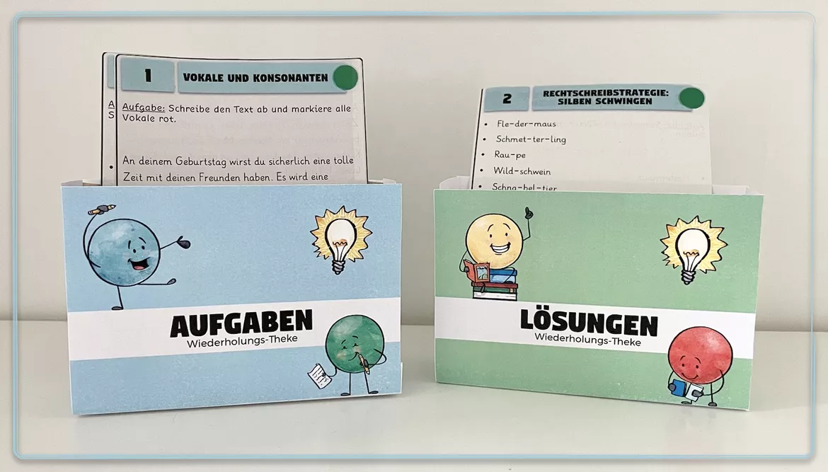 Bild in der Beschreibung des Unterrichtsmaterials Materialpaket: Wiederholungs-Theken 4-9 (Perfekt auch für Vertretungsstunden) von Smart Teachers