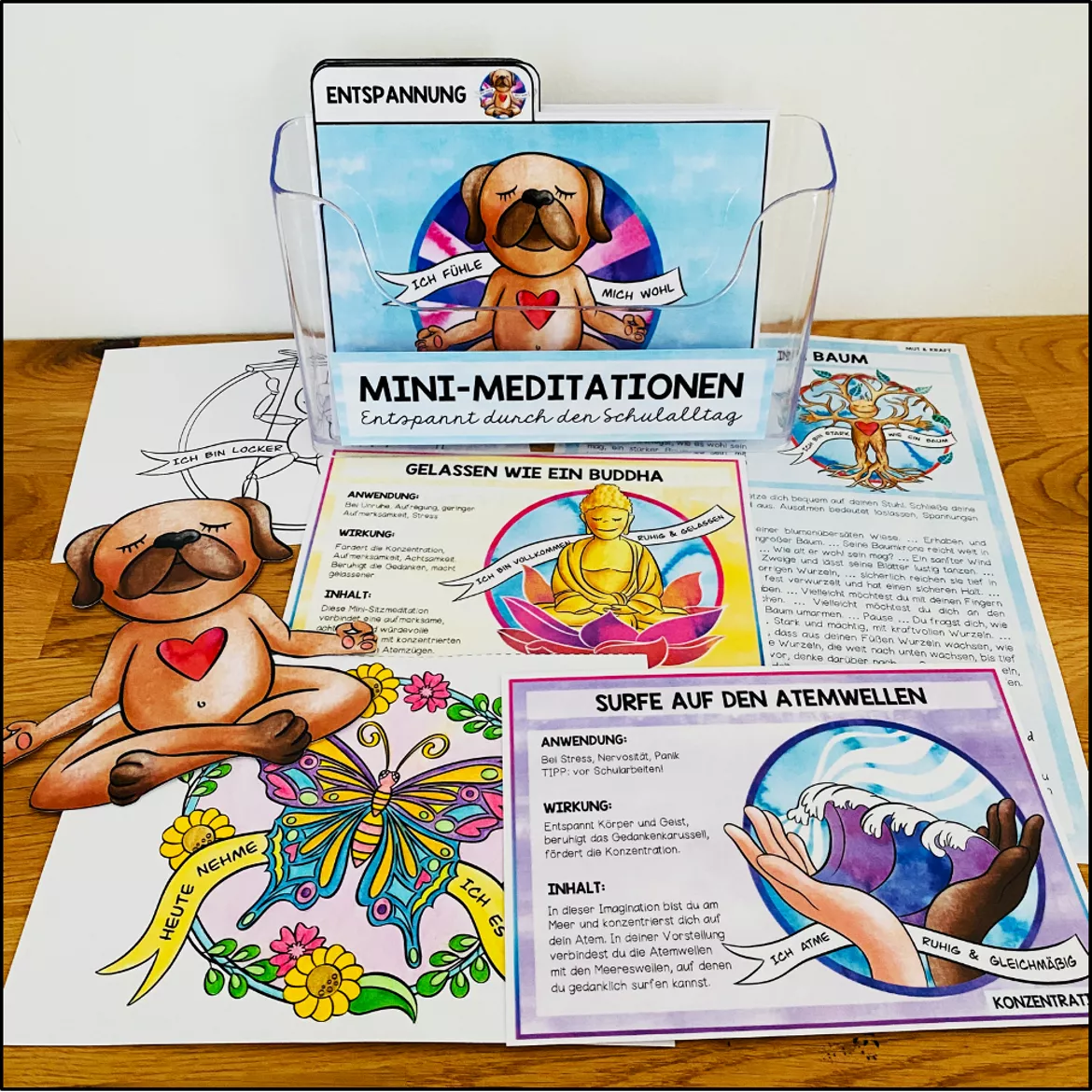 Bild in der Beschreibung des Unterrichtsmaterials Meditationen für den Schulalltag – 20 Mini-Meditationen mit Audio | Entspannung & Achtsamkeit von Unterrichtmitspass #1