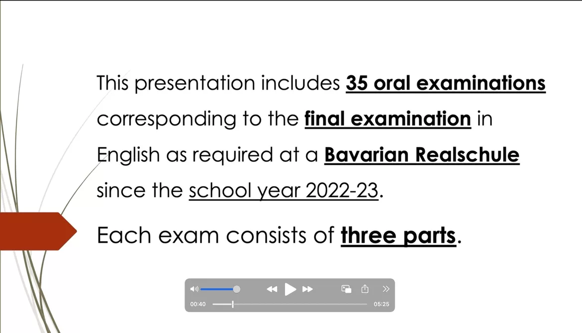 Bild in der Beschreibung des Unterrichtsmaterials 35 Übungen zum Speaking Exam Realschule Bayern von Martin Ehrensberger #1