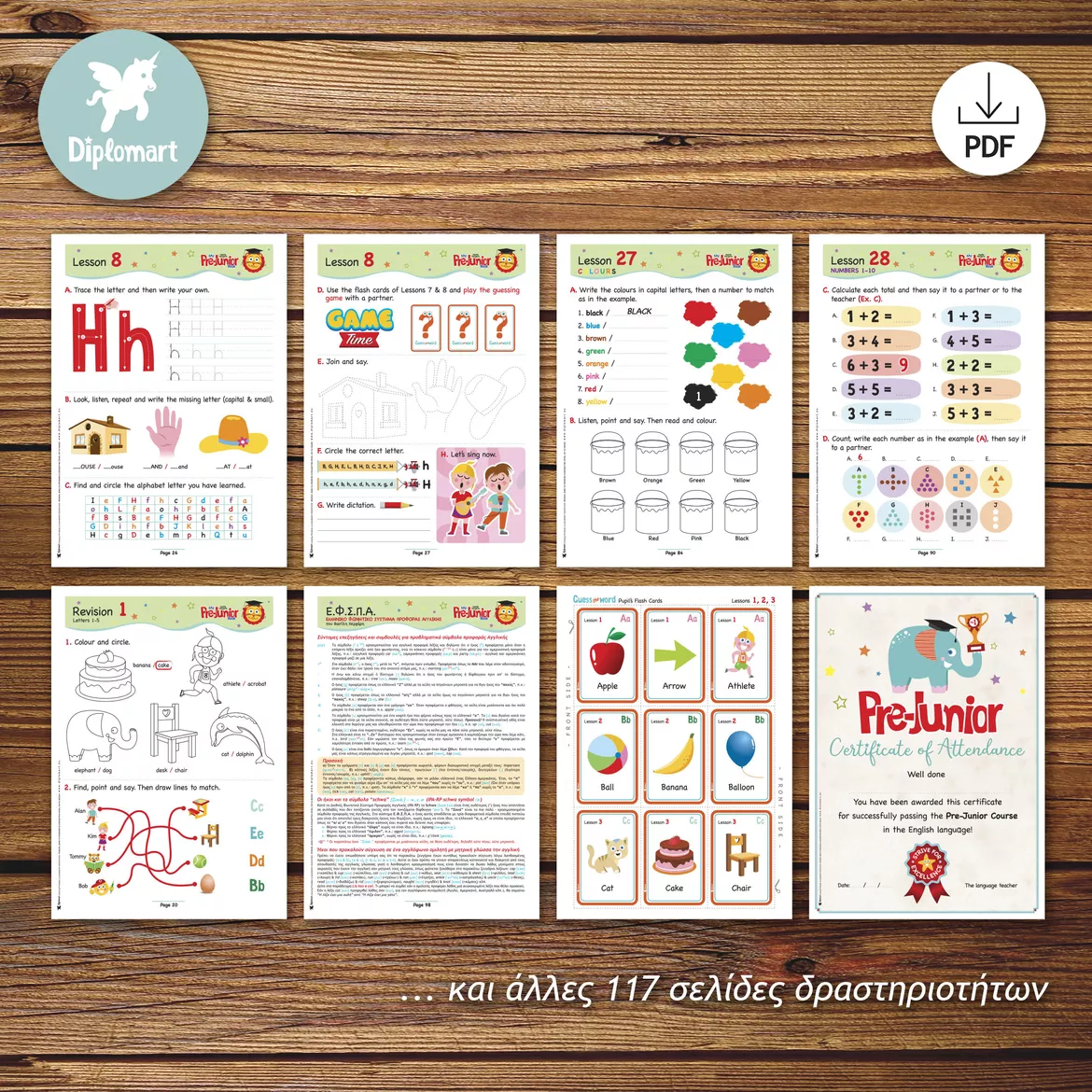 Bild in der Beschreibung des Unterrichtsmaterials MY PRE-JUNIOR BOOK - βιβλίο δραστηριοτήτων Αγγλικής von Diplomart #5