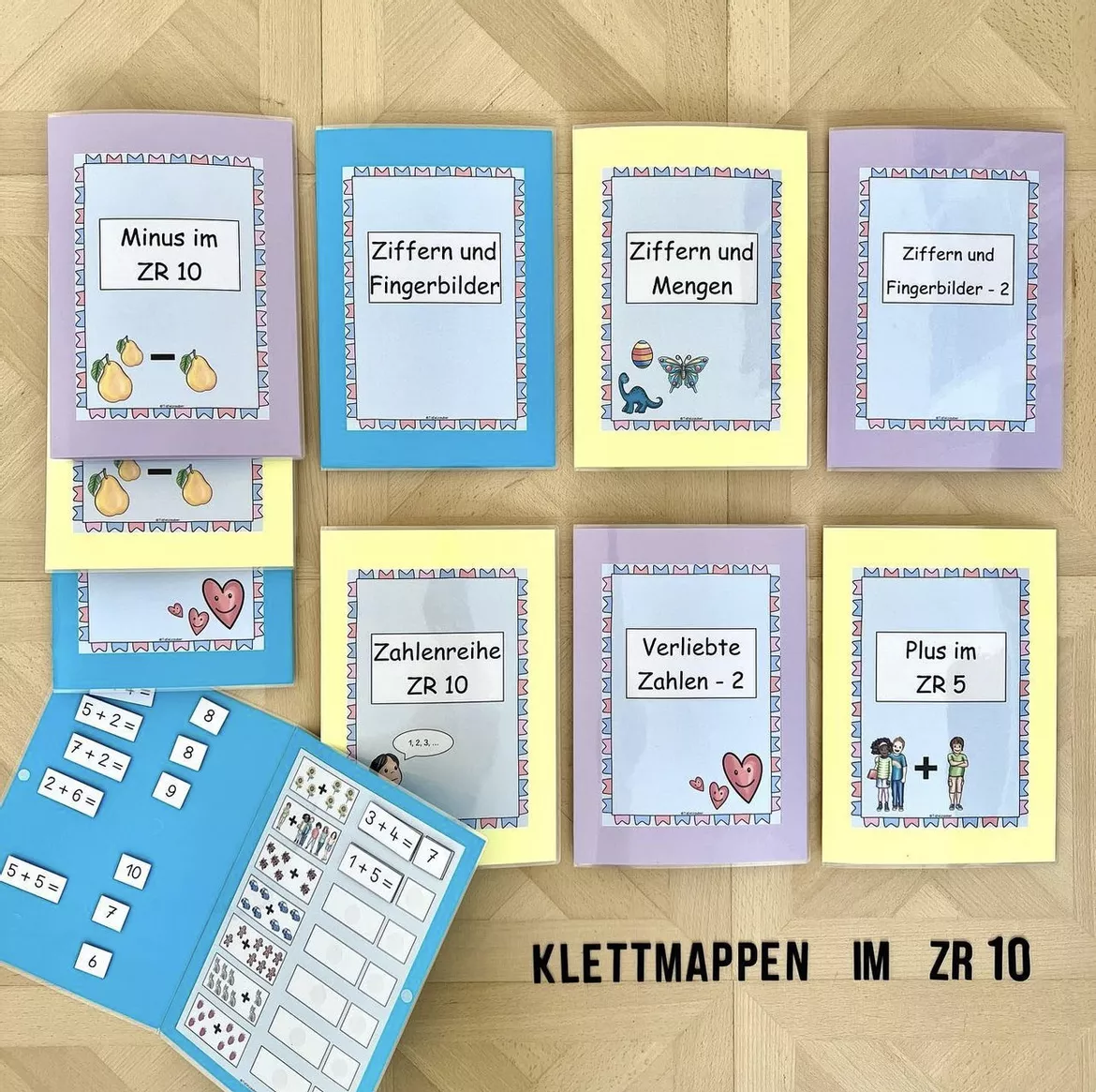 Bild in der Beschreibung des Unterrichtsmaterials Materialpaket Klettmappen ZR10/Erstlesen von Tafelzauber #2