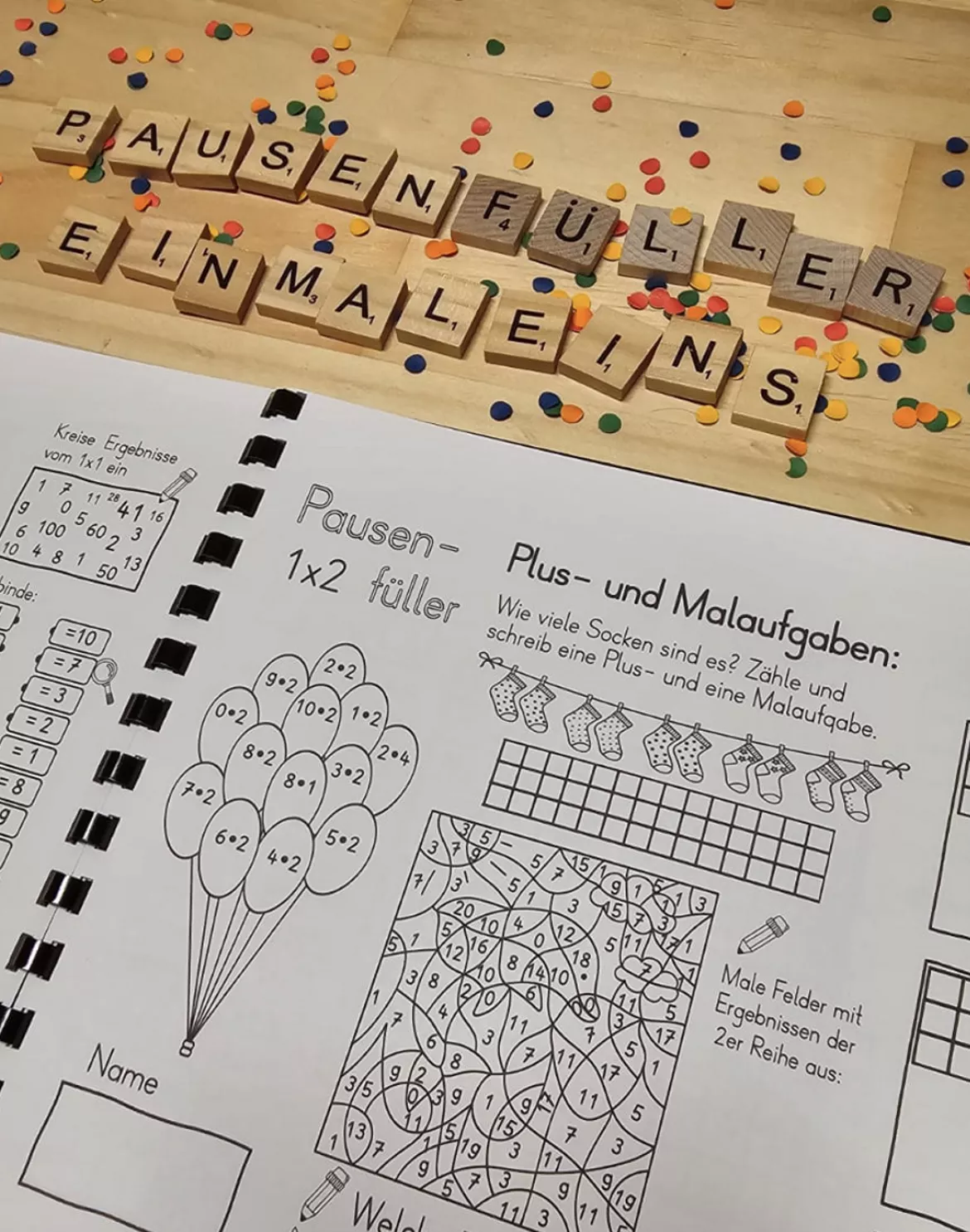 Bild in der Beschreibung des Unterrichtsmaterials Einmaleins üben Pausenfüller zu Malreihen von kreativ lernen #2