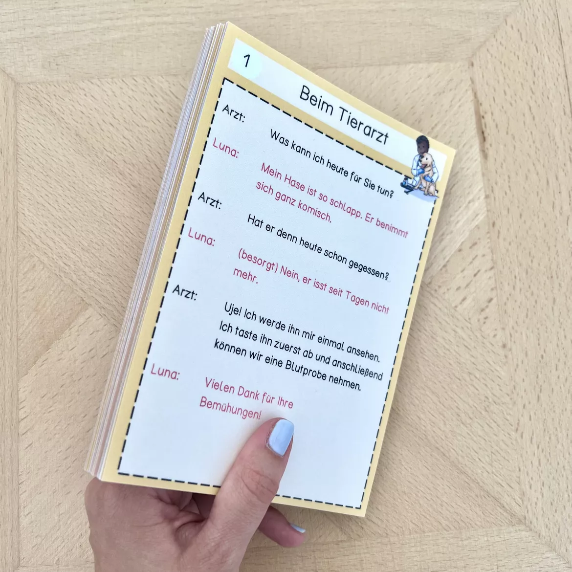 Bild in der Beschreibung des Unterrichtsmaterials Dialoggeschichten - Partnerlesespiel von Tafelzauber #2