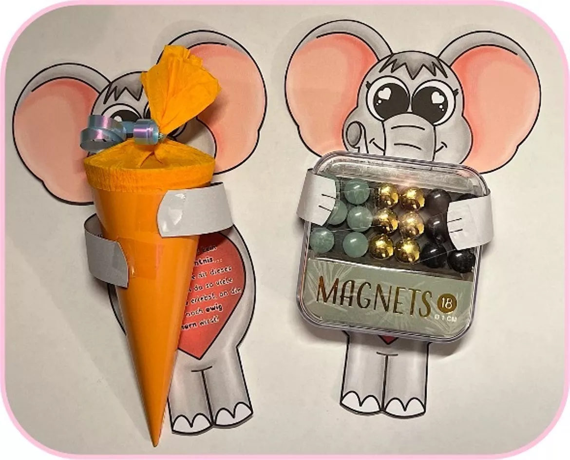 Bild in der Beschreibung des Unterrichtsmaterials Begrüßungsgeschenk Schuljahresbeginn Elefant für Schüler*innen oder Kollegen*innen von Lernicorn #1
