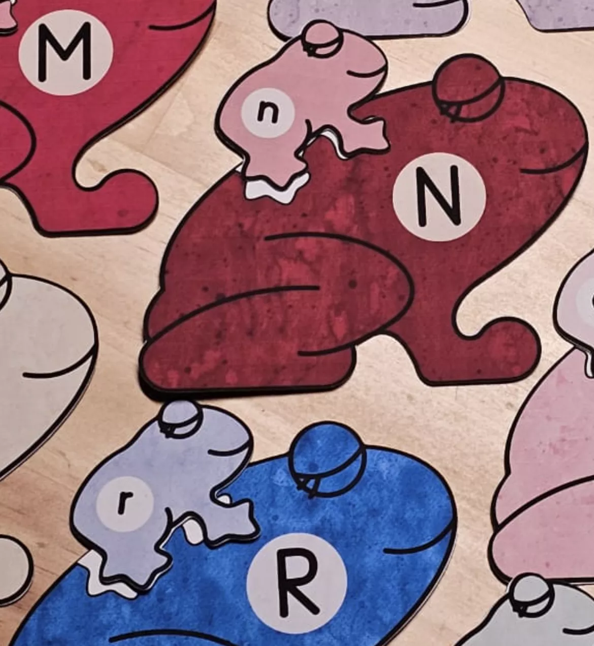 Bild in der Beschreibung des Unterrichtsmaterials Buchstaben Puzzle A bis Z Frösche von kreativ lernen #2