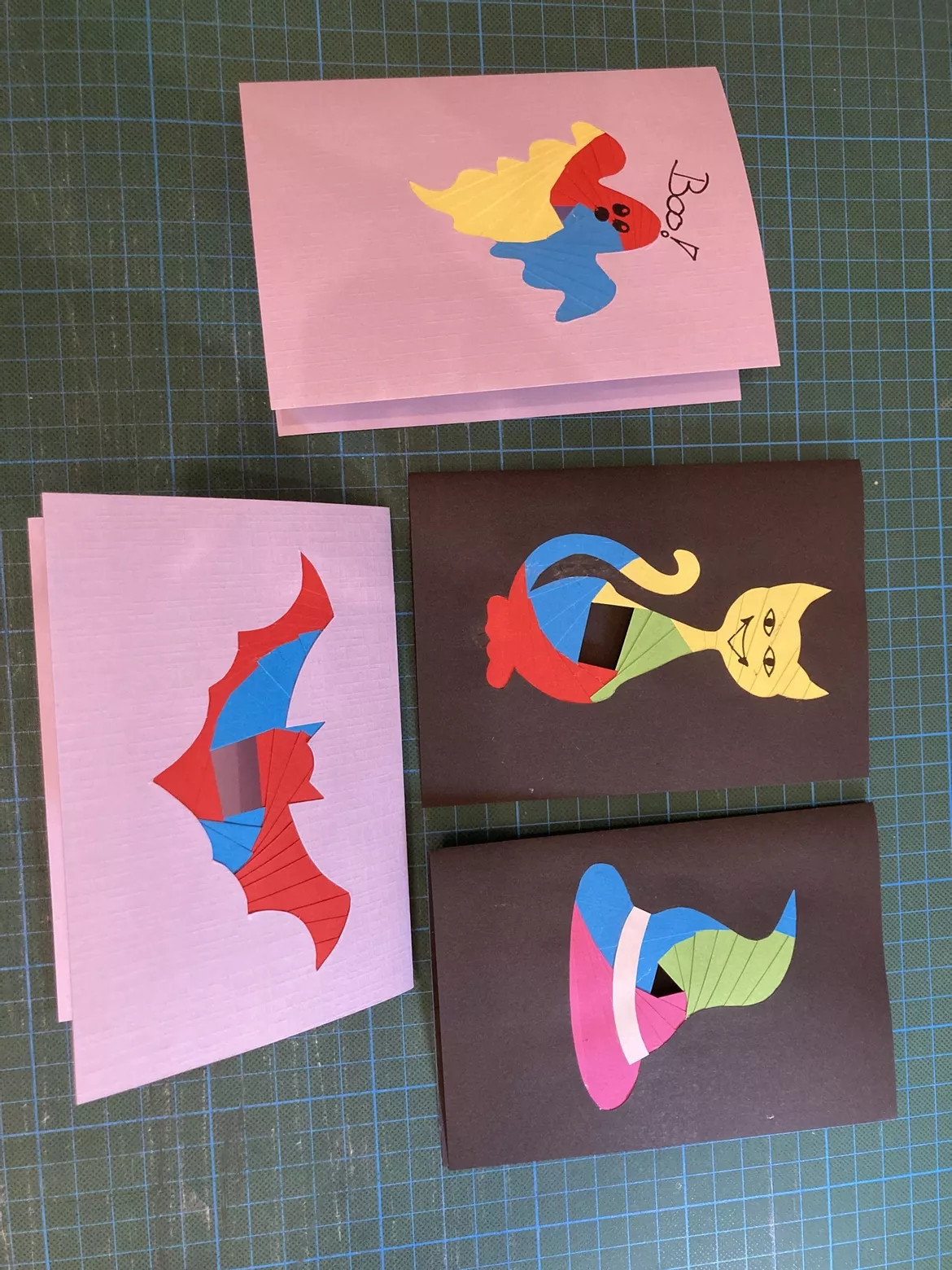 Bild in der Beschreibung des Unterrichtsmaterials Iris Folding Vorlagen Halloween - Werken und Gestalten 3./4. Klasse von Frau Nessi #1