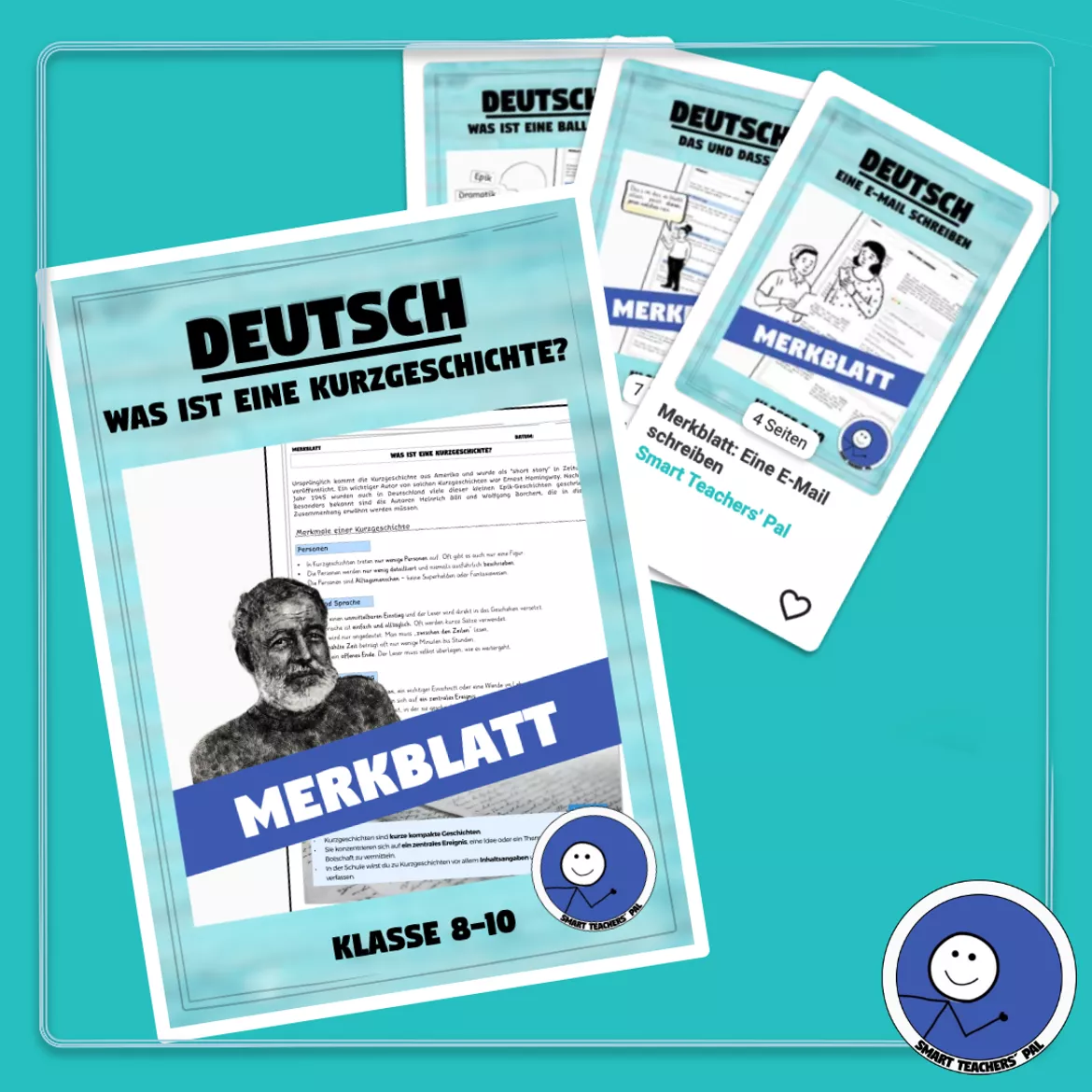 Bild in der Beschreibung des Unterrichtsmaterials Materialpaket: Meine Merkblätter Deutsch (31 Stück | Wachsendes Paket) von Smart Teachers