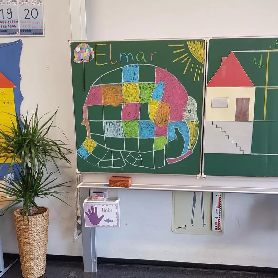 Bild in der Beschreibung des Unterrichtsmaterials Buchstabenhaus XXL für die Tafel Klasse 1 von Grundschulimpulse #1