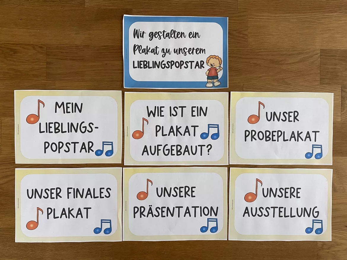 Bild in der Beschreibung des Unterrichtsmaterials "Lieblingspopstar" Unterrichtsreihe inkl. Plakatgestaltung (Kl.3+4) von Grundschulimpulse #1
