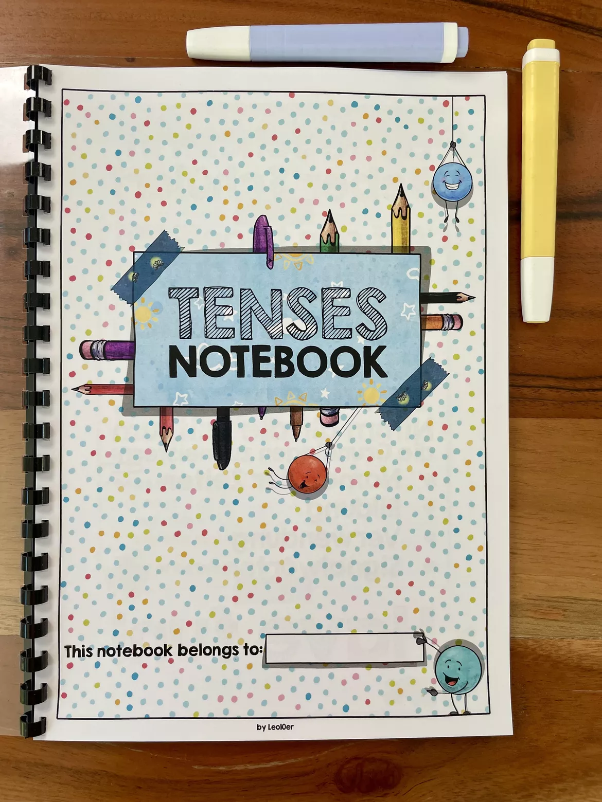 Bild in der Beschreibung des Unterrichtsmaterials Tenses-Notebook • Ausführliches Arbeitsheft von Leo10er #1