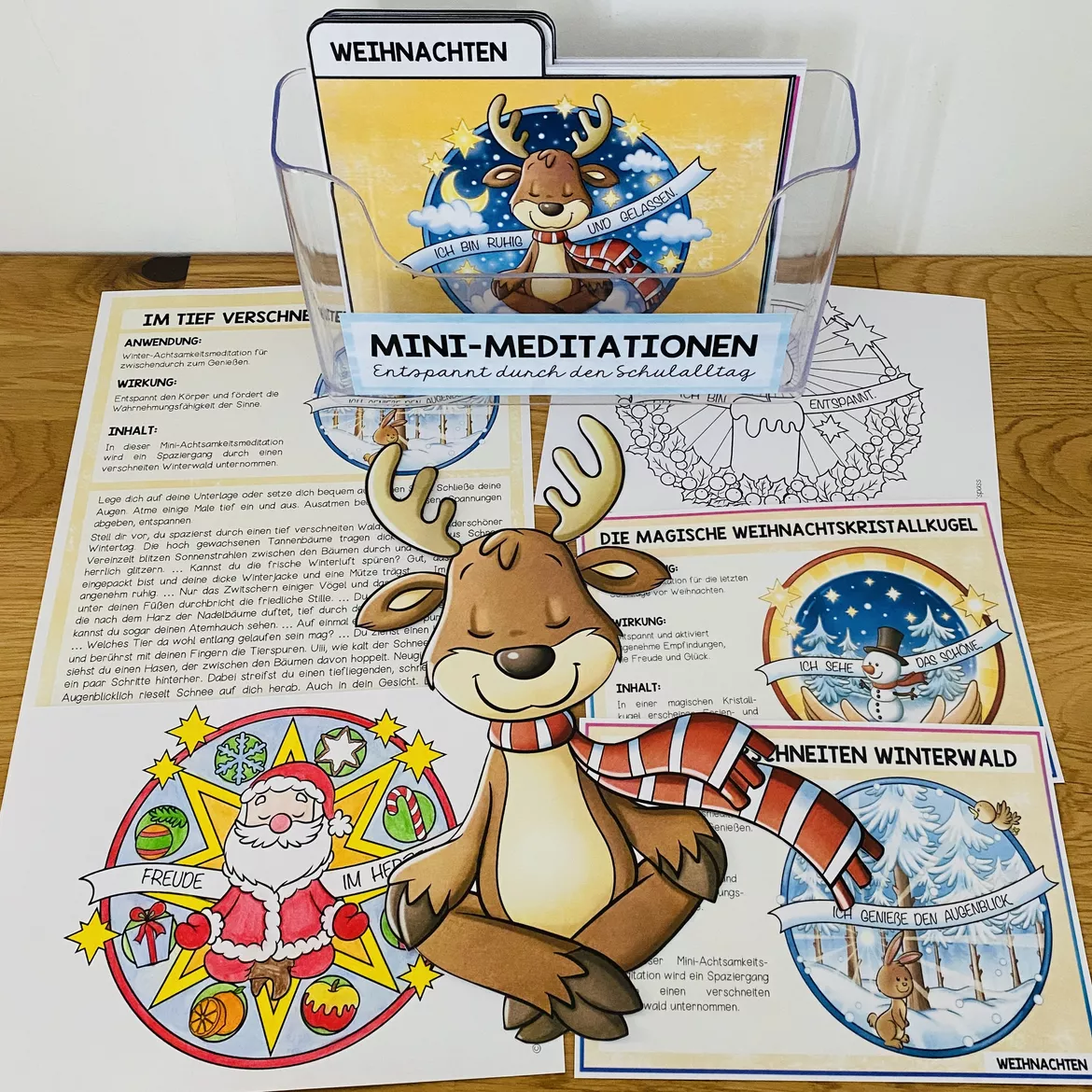 Bild in der Beschreibung des Unterrichtsmaterials WEIHNACHTS-MEDITATIONEN - 5 Mini-Meditationen für einen entspannten Schultag in der Weihnachtszeit (mit Audioaufnahmen) von Unterrichtmitspass #1