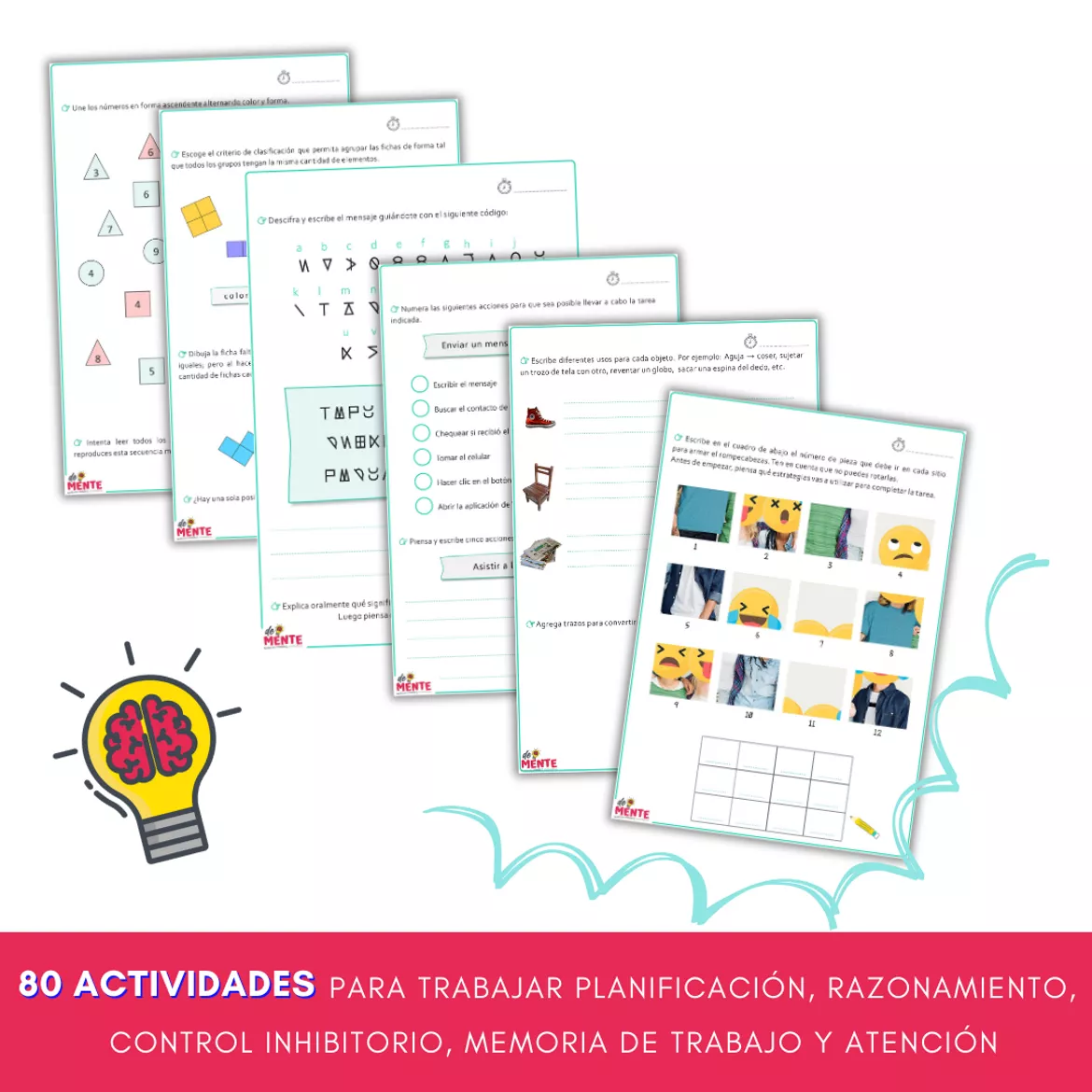 Bild in der Beschreibung des Unterrichtsmaterials Cuaderno de Estimulación Cognitiva y Funciones Ejecutivas von Gise psicopé #1