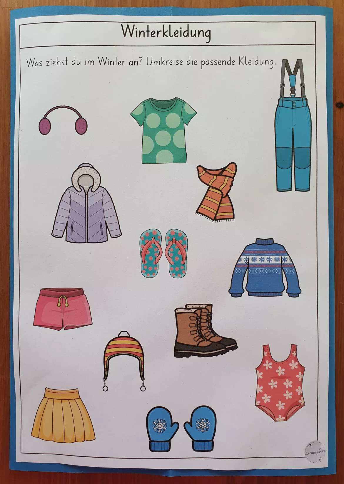 Bild in der Beschreibung des Unterrichtsmaterials Lapbook für den Kindergarten: Winter von Lernzaubern #3