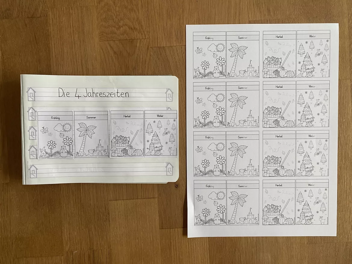Bild in der Beschreibung des Unterrichtsmaterials Unterrichtsreihe: Das Jahr (Klasse 1+2) von Grundschulimpulse #14